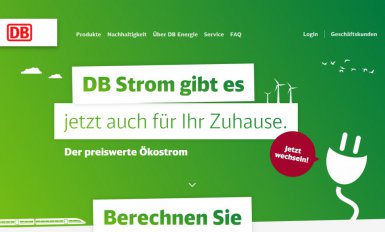 Screenshot www.dbenergie.de