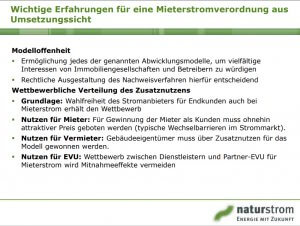 Erfahrung Mieterstrom
