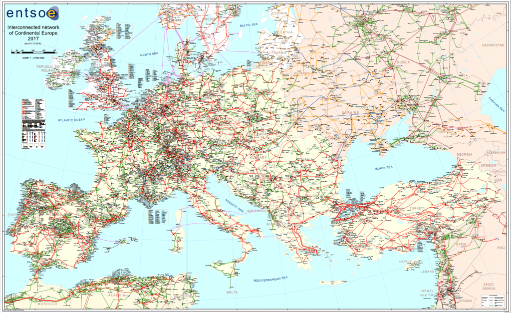 ENTSO-E Synchronbereich Kontinentaleuropa